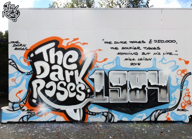 The Dark Roses Since 1984. The Duke Takes £ 750.000, The Soldier Takes Nothing But His Life... Mike Leigh 2018 by Avelon 31 and DoggieDoe - The Dark Roses - Vanløse, Copenhagen, Denmark 26. August 2020